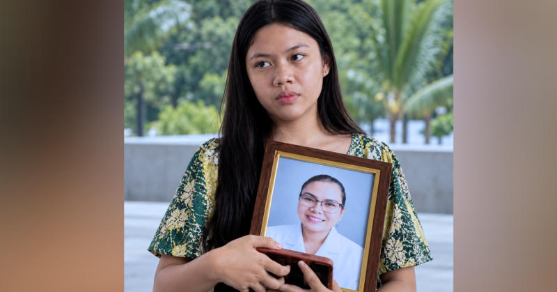 Euodia, anak mendiang jururawat SN Debra Moset yang berhasrat menjadi doktor demi ibunya