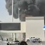 Lapangan Terbang Antarabangsa King Khalid di Riyadh, Arab Saudi yang menjadi sasaran serangan.