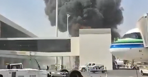 Lapangan Terbang Antarabangsa King Khalid di Riyadh, Arab Saudi yang menjadi sasaran serangan.