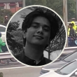 Penunggang motosikal membantu ibu mangsa kemalangan menuju ke lokasi nahas di Lebuh Raya Cheras-Kajang.