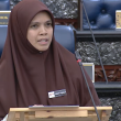 Timbalan Menteri Agama Marhamah Rosli menjawab isu New Age Movement (NAM) di Dewan Rakyat.