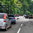 Penunggang motosikal mangsa nahas Jalan Kuching masih dirawat di Hospital Kuala Lumpur selepas kemalangan membabitkan kereta BYD.