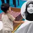 Anak kecil mengetuk keranda sambil memanggil mummy selepas ibunya, Allahyarhamah Azwani Ahmad, meninggal dunia akibat kanser.